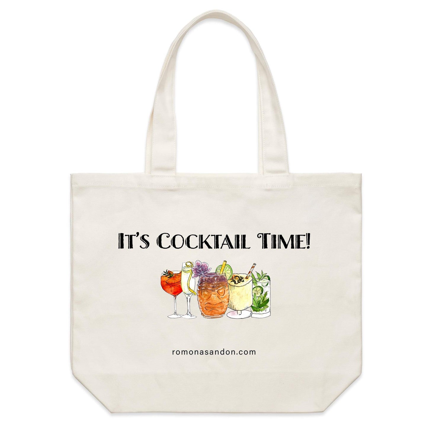 Cocktail Time Tote Bag (Limited Double-sided)