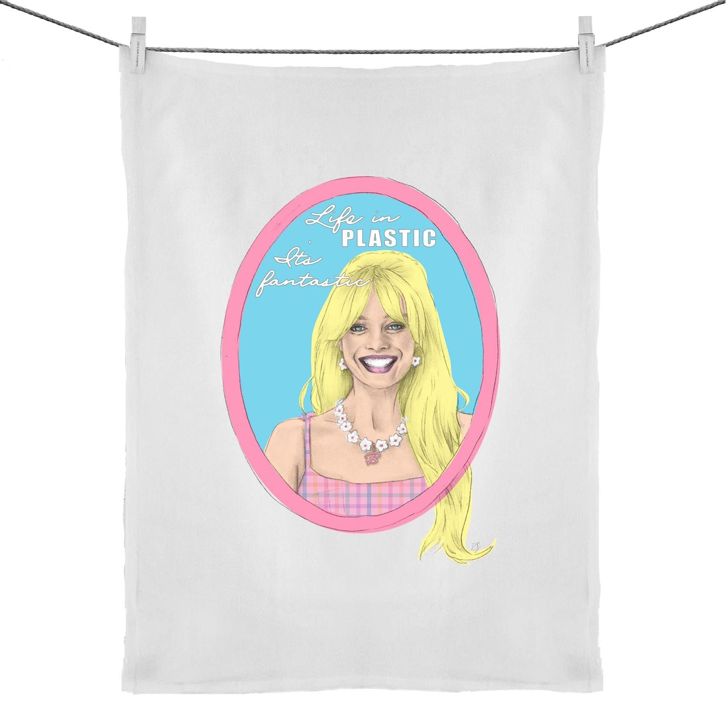 Pop Miss B Tea Towel