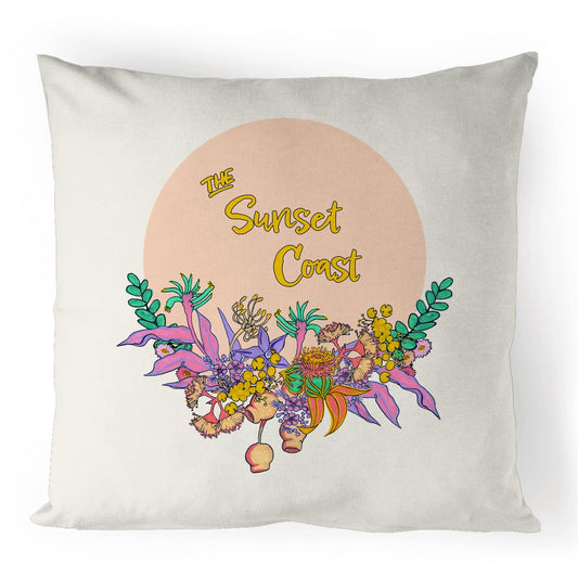 Sunset Coast Linen Cushion Cover