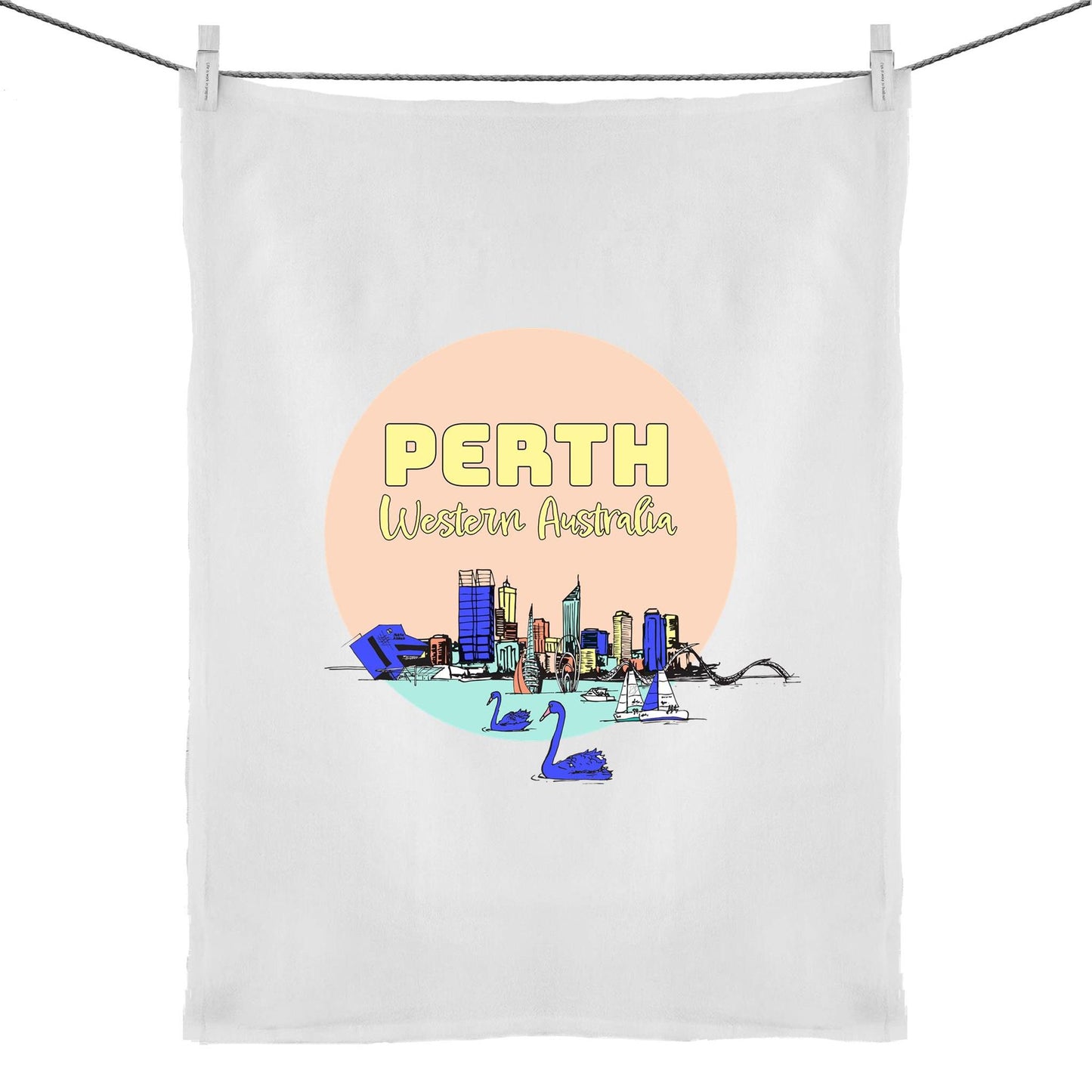 Perth W.A. Tea Towel