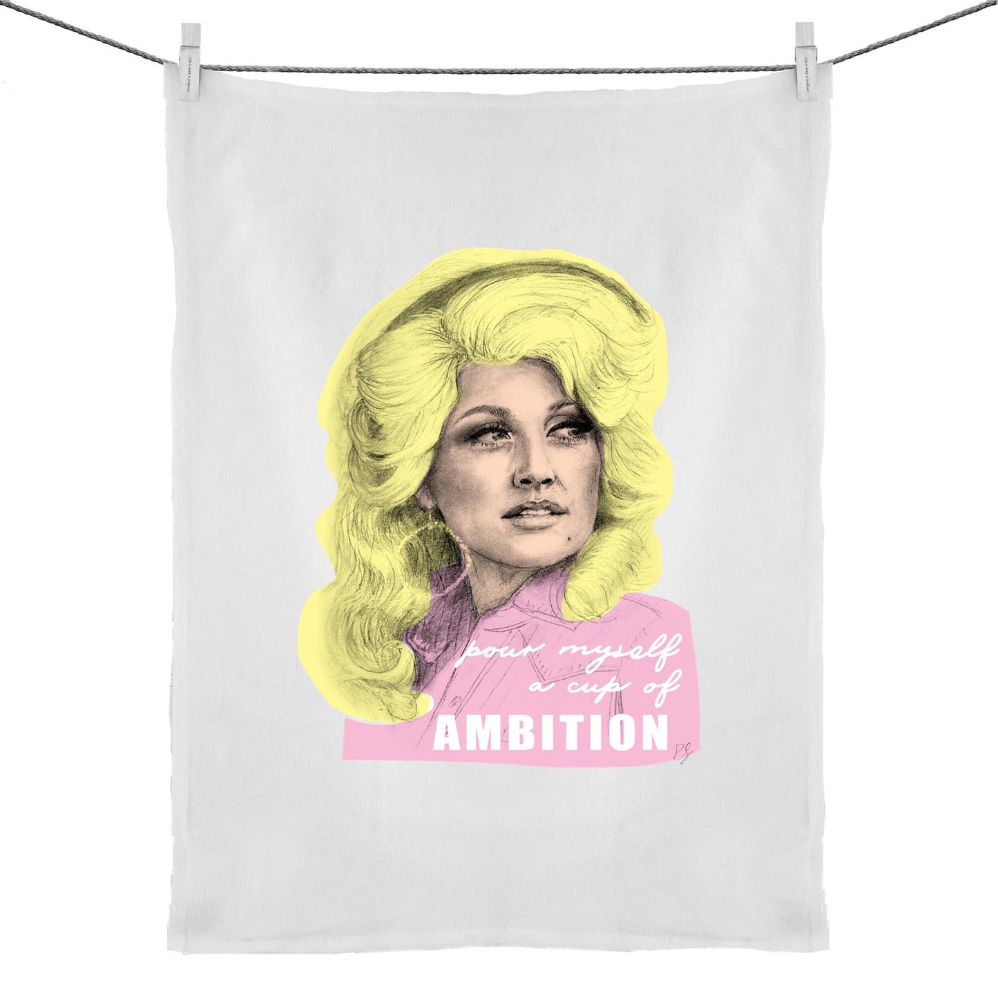 Pop Dolly Tea Towel