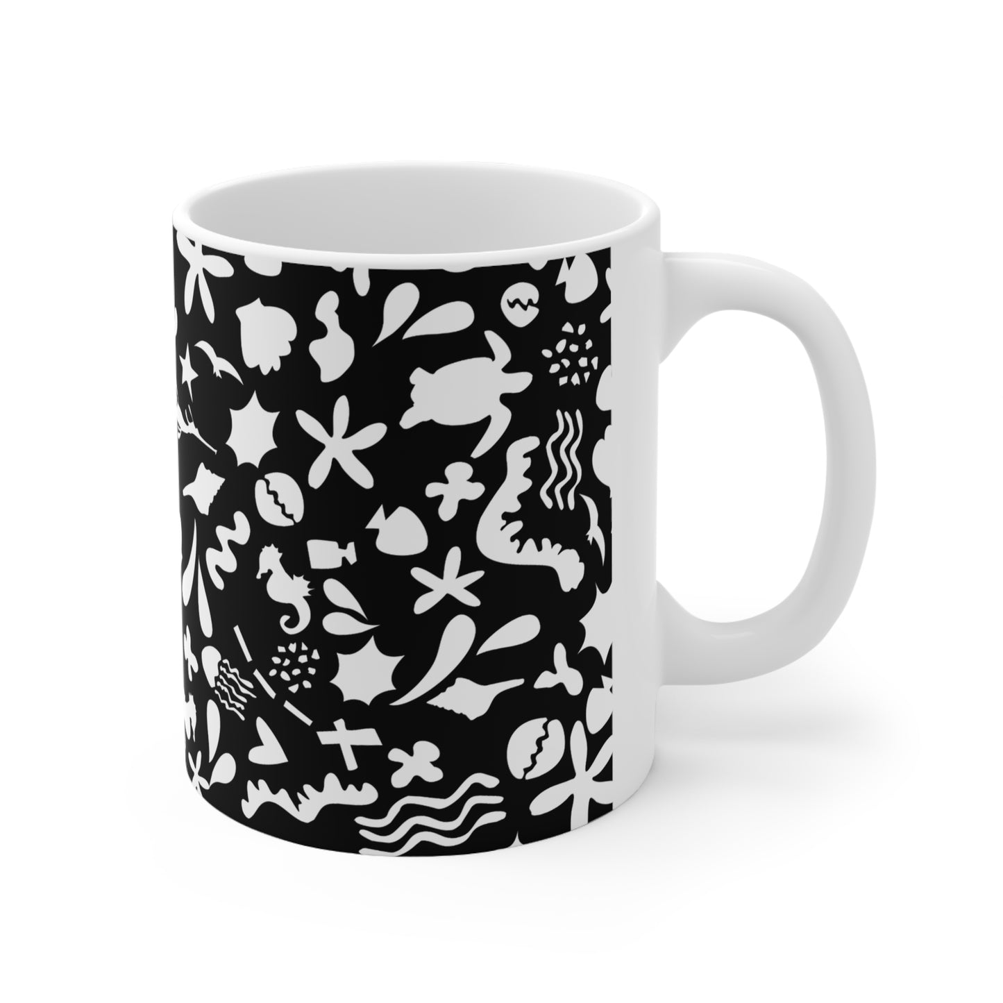 Beachside Mug - Black Mono