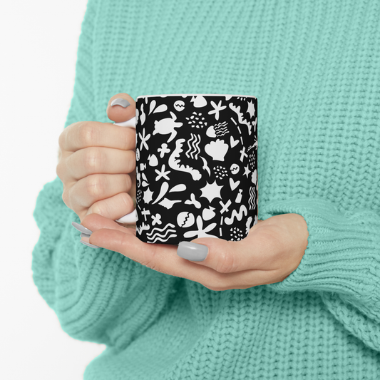 Beachside Mug - Black Mono