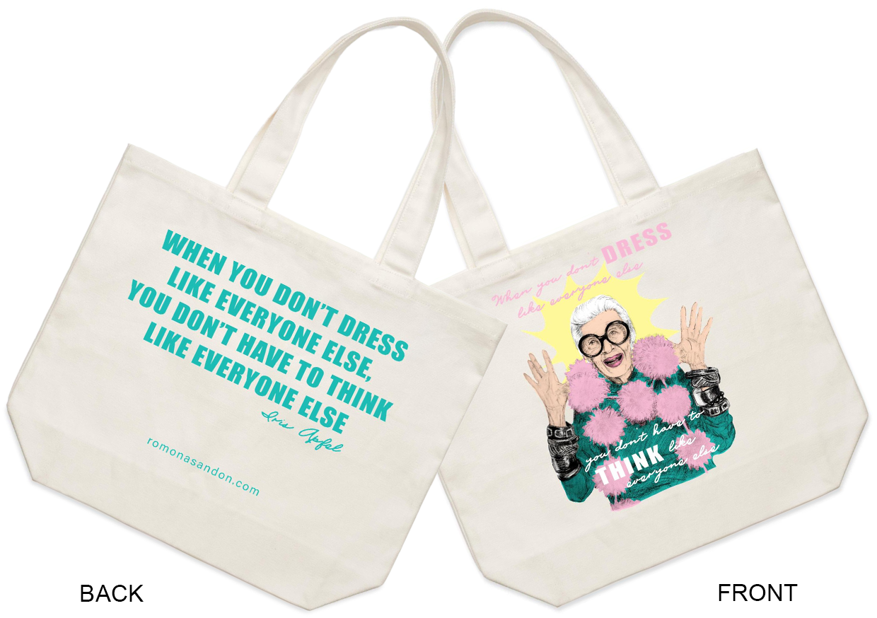 Pop Iris Tote Bag (Limited Double-sided)