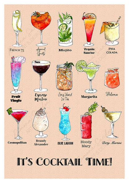 'Cocktail Time' Art Print