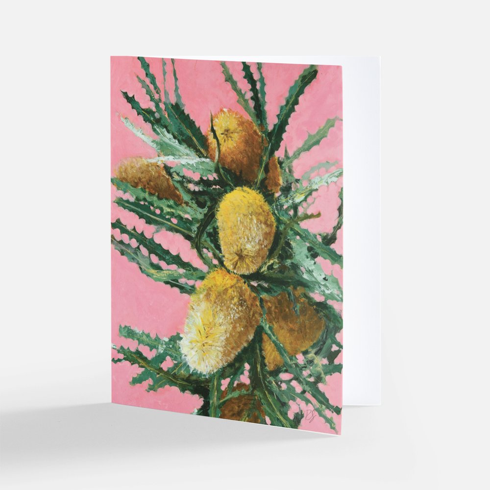 'Banksia Blush' Card