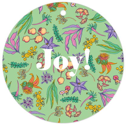 'Joy' Botanica Gift tag pack