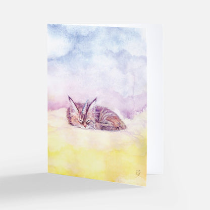 'Maxi's Sleepy Caticorn' Card