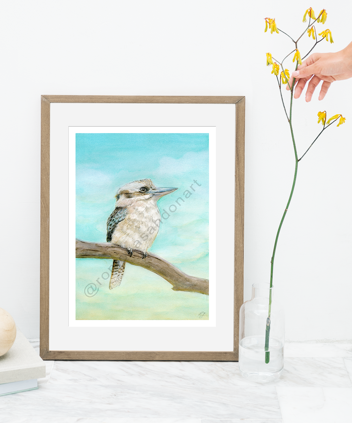 -SOLD- Original Framed Artwork 'Kaa Kaa Kookaburra'