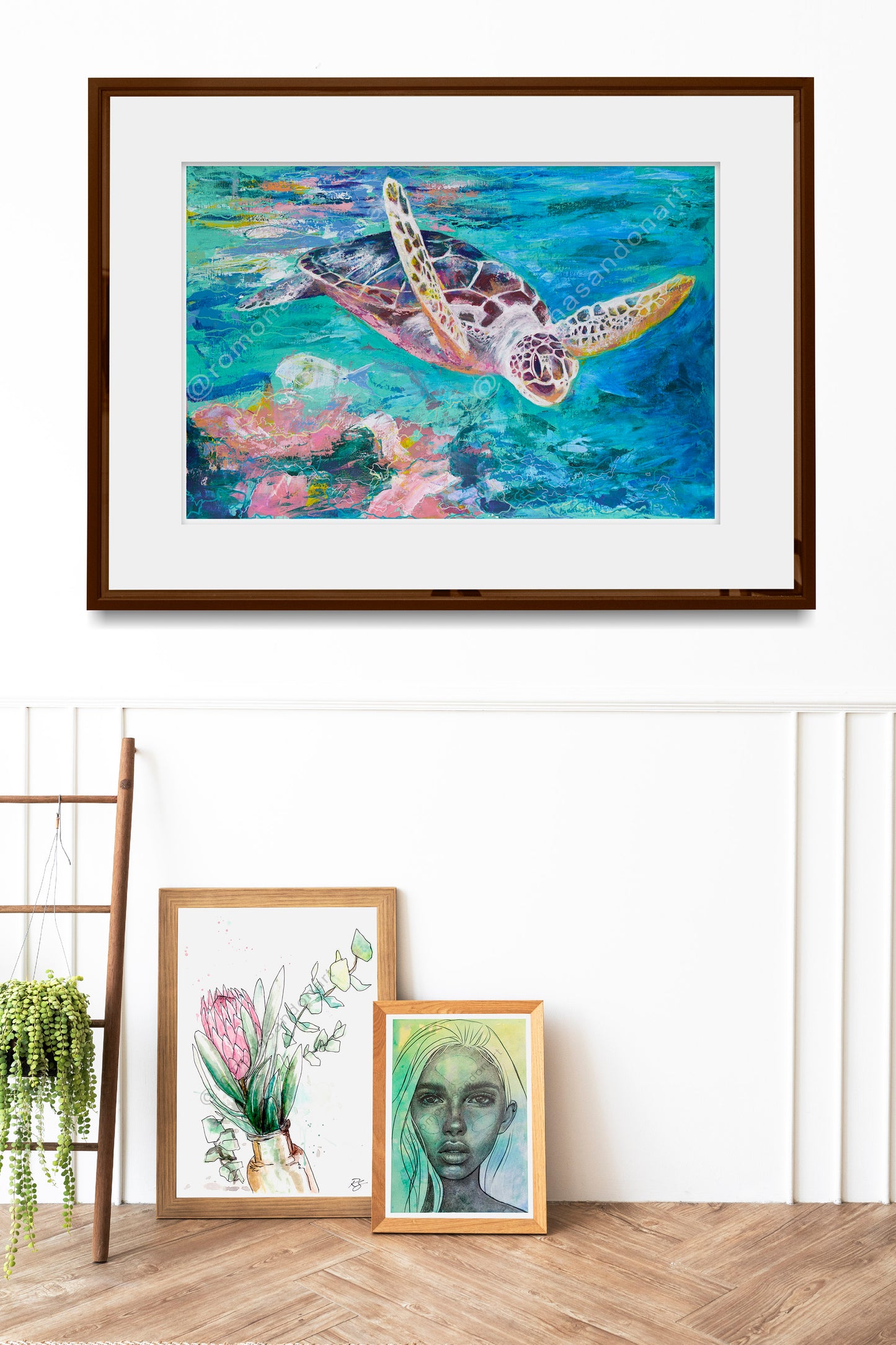 'Myrtle the Sea Turtle' Limited Edition Fine Art Print