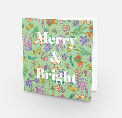 'Merry & Bright' Botanica Christmas Card